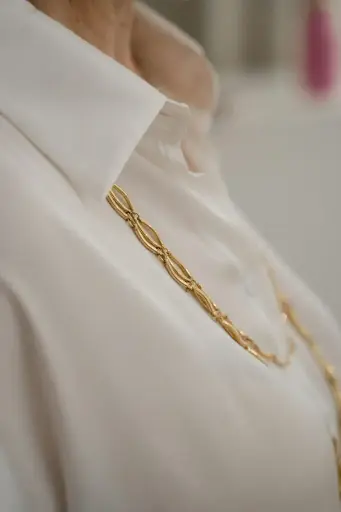 Camisa clásica de gasa blanca – Mujer
